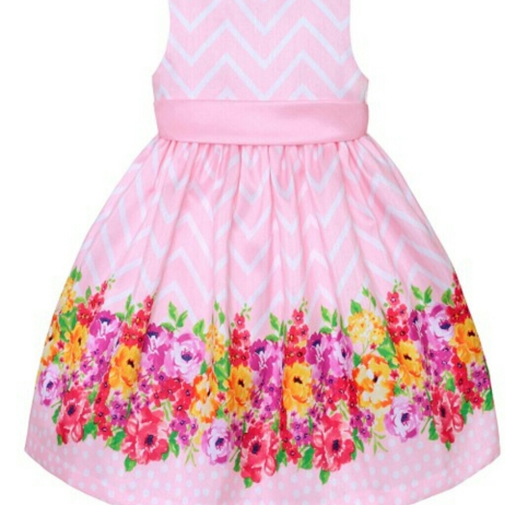 American Princess pink floral dress